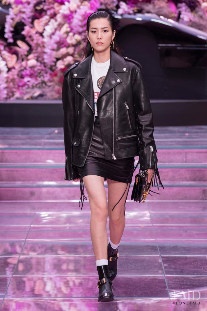 Liu Wen featured in  the Versace fashion show for Spring/Summer 2020