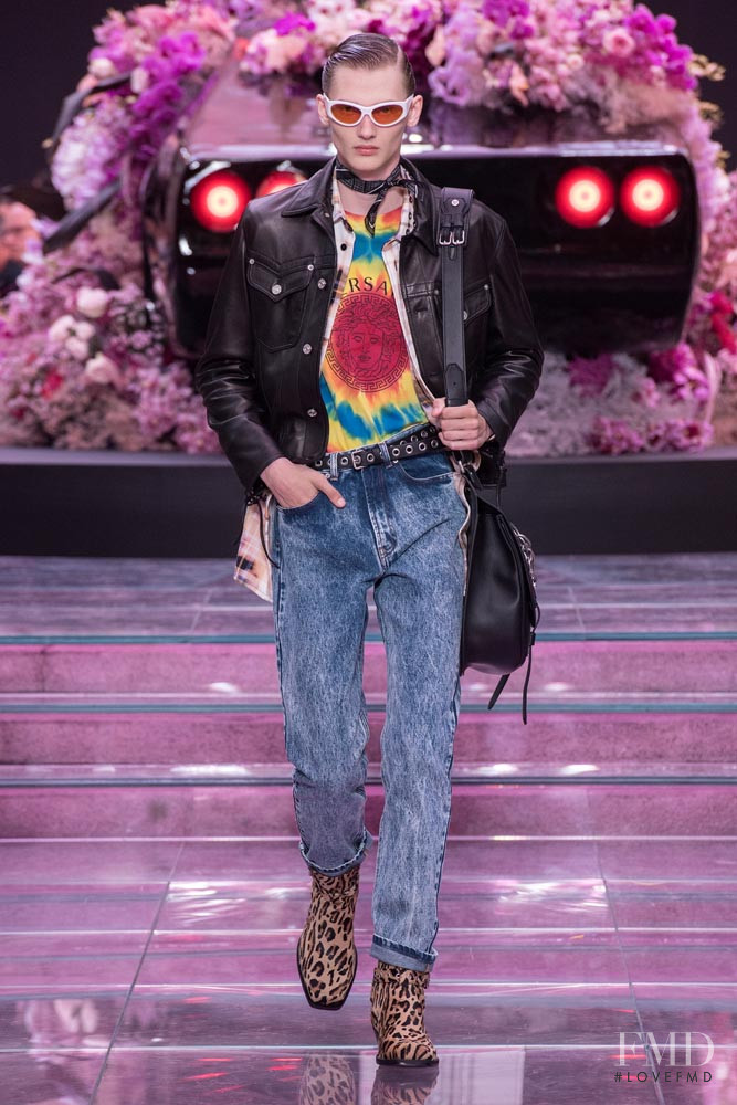Ilja Sizov featured in  the Versace fashion show for Spring/Summer 2020