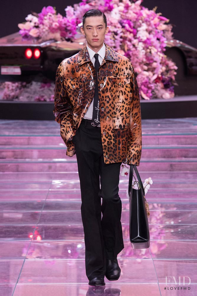 Hang Yu featured in  the Versace fashion show for Spring/Summer 2020