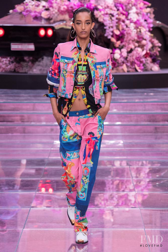 Mona Tougaard featured in  the Versace fashion show for Spring/Summer 2020