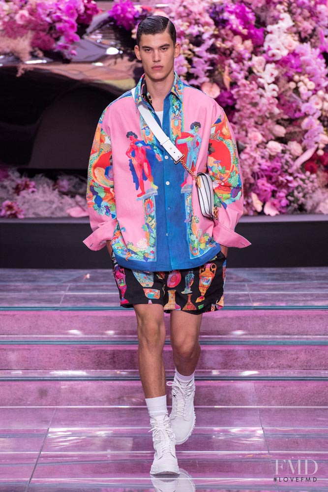 Finn Hayton featured in  the Versace fashion show for Spring/Summer 2020
