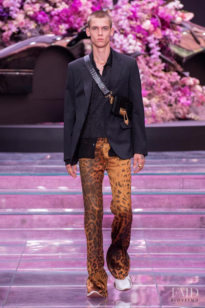 Kristers Krumins featured in  the Versace fashion show for Spring/Summer 2020