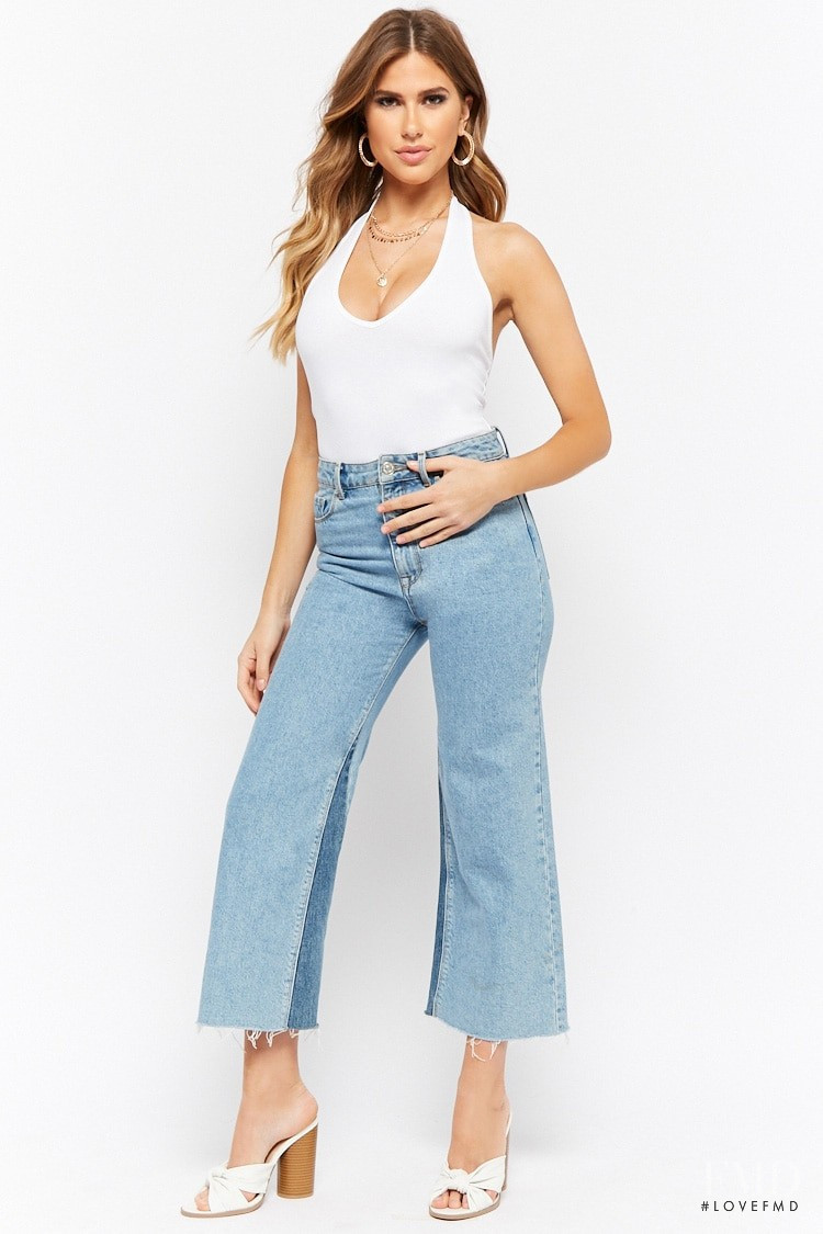 Kara Del Toro featured in  the Forever 21 catalogue for Spring/Summer 2018