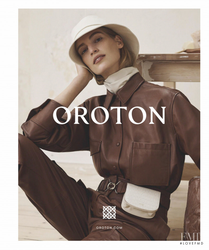 Vanessa Axente featured in  the Oroton advertisement for Spring/Summer 2020