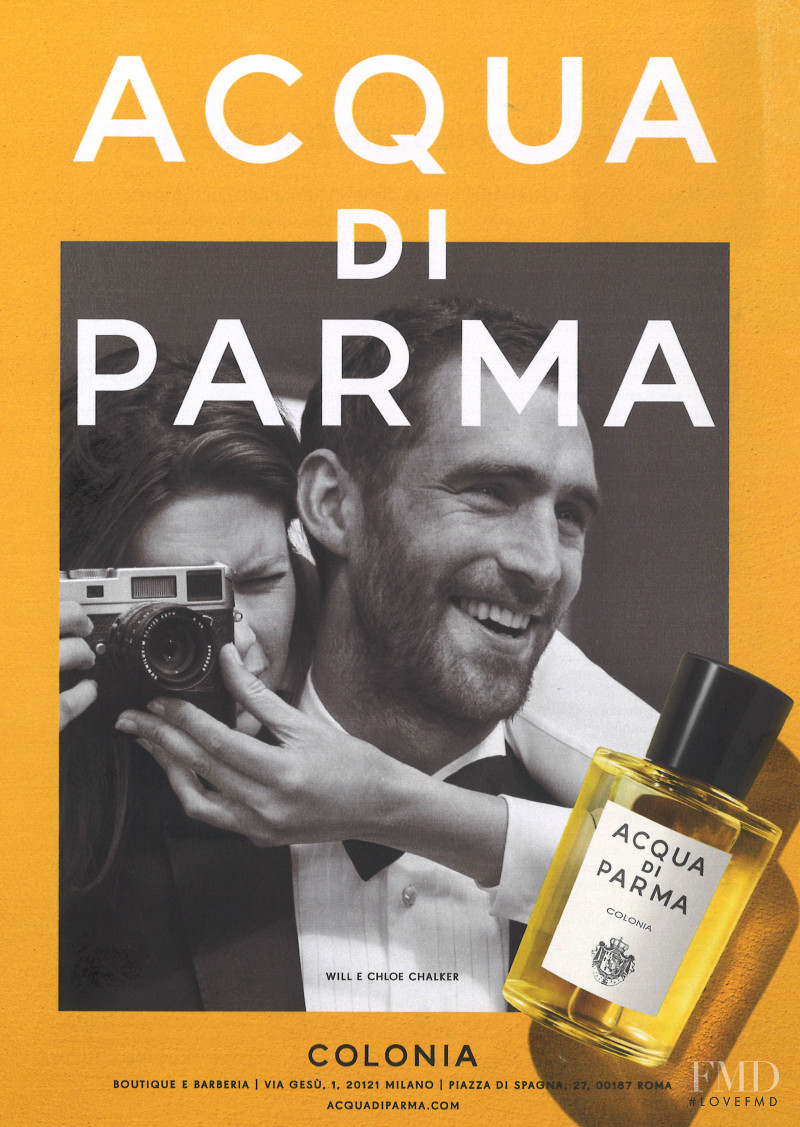 Will Chalker featured in  the Acqua Di Parma advertisement for Spring/Summer 2017