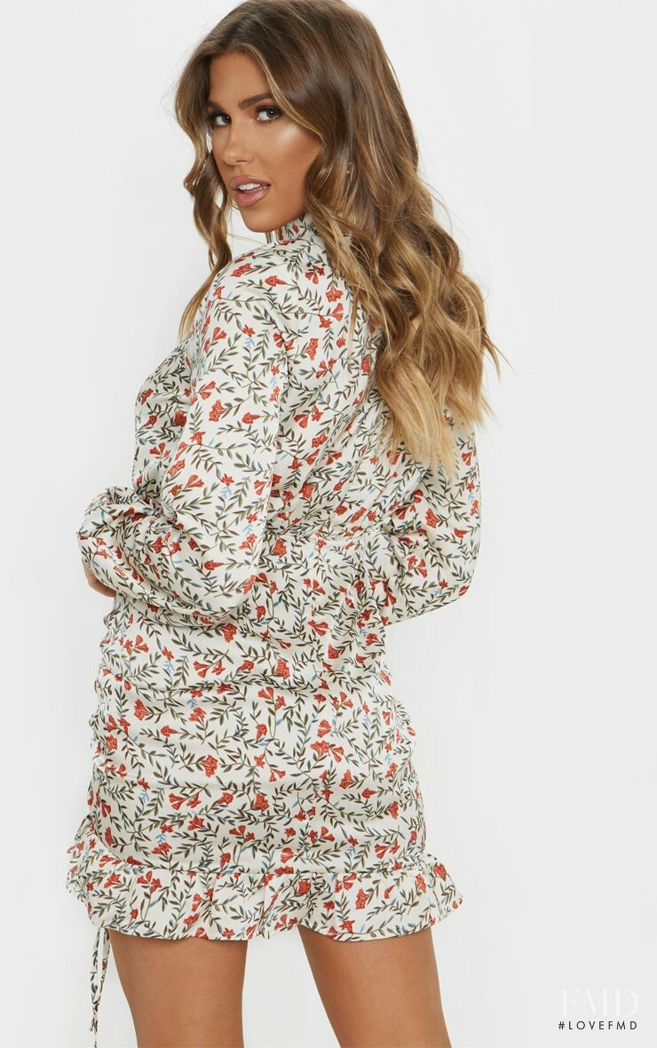 Kara Del Toro featured in  the PrettyLittleThing catalogue for Spring/Summer 2019