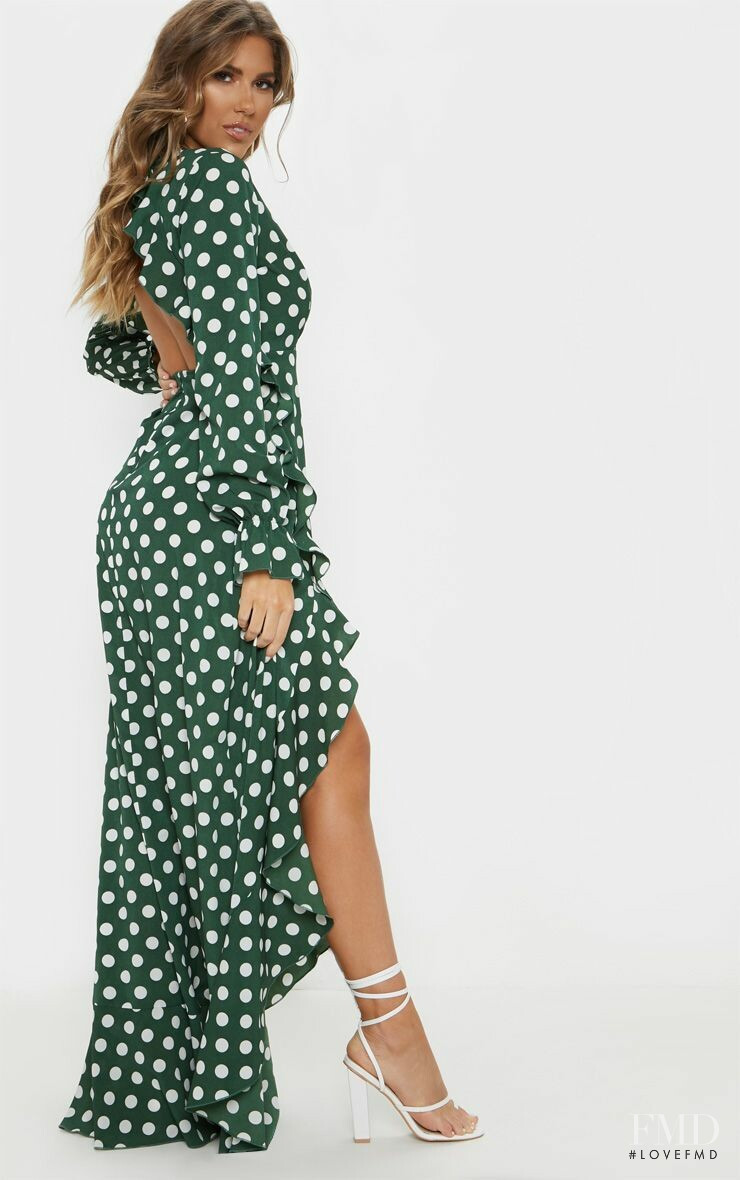 Kara Del Toro featured in  the PrettyLittleThing catalogue for Spring/Summer 2019