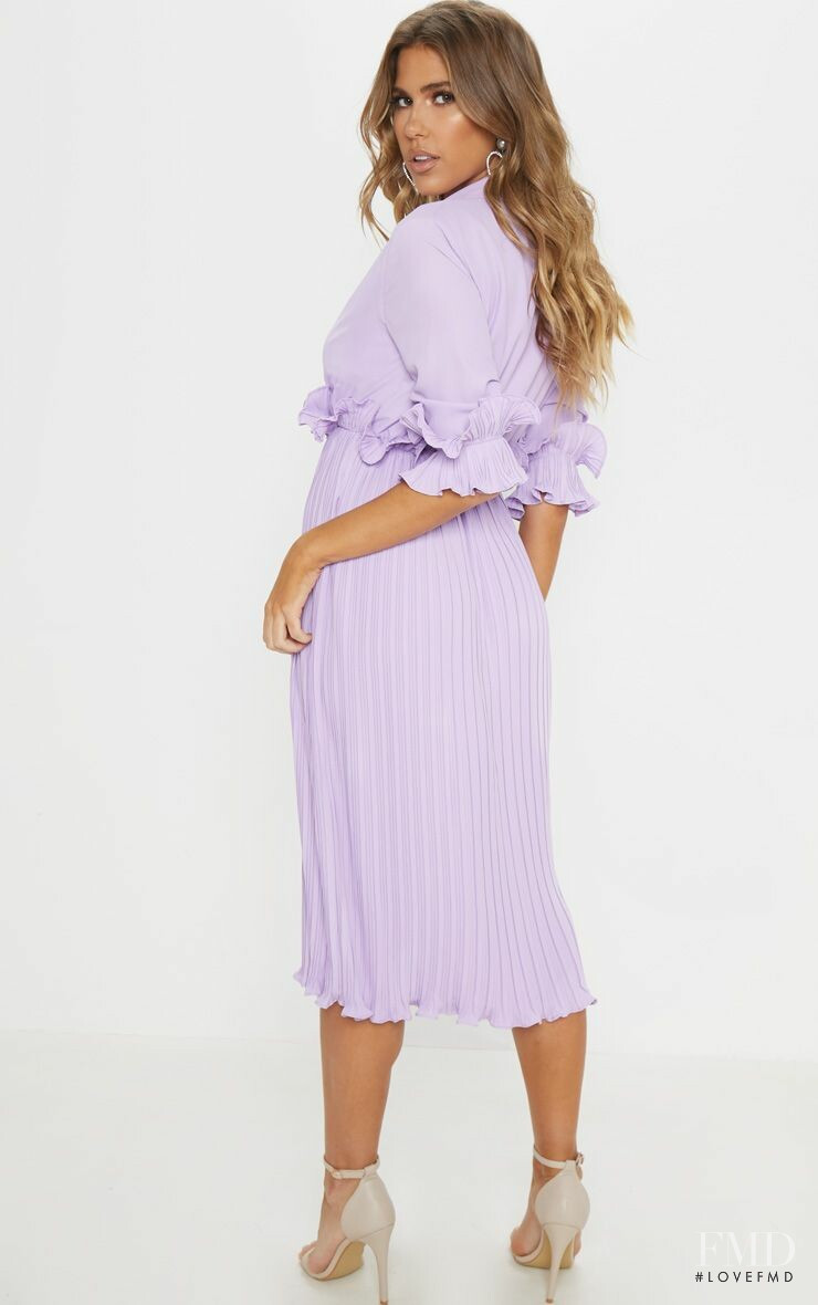 Kara Del Toro featured in  the PrettyLittleThing catalogue for Spring/Summer 2019