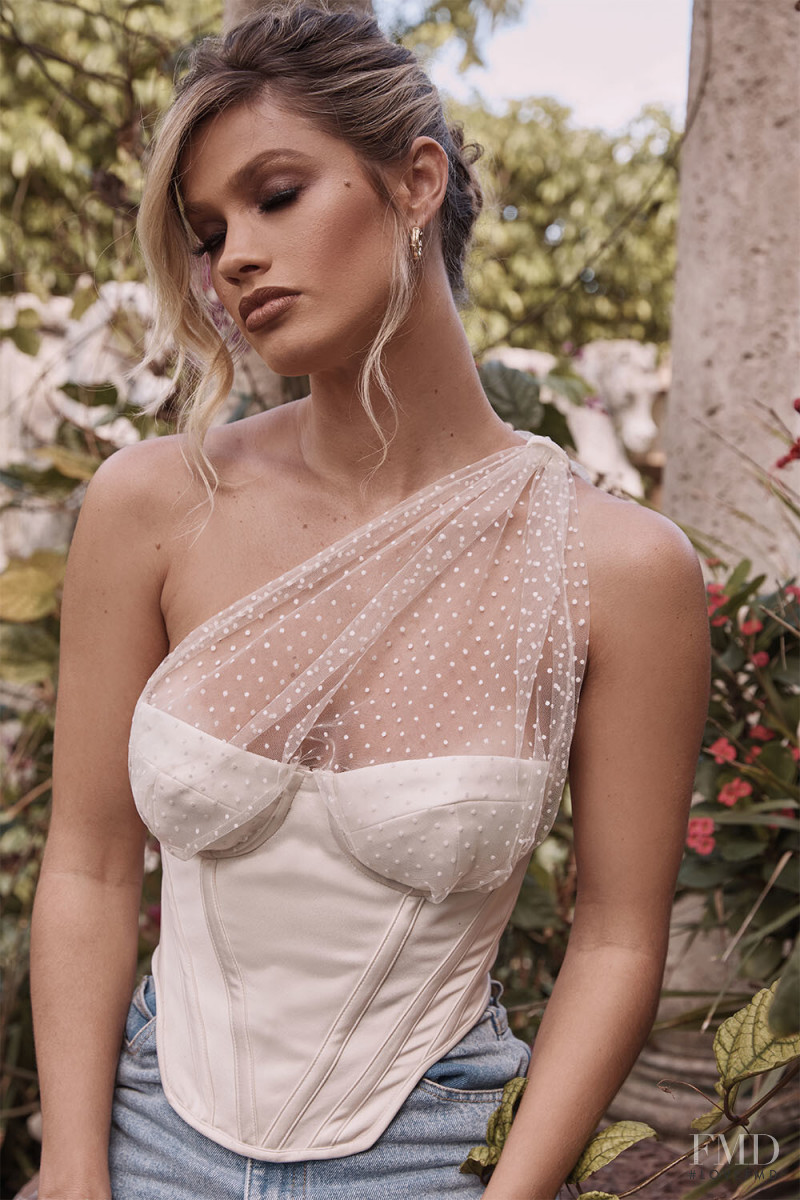 Maggie Rawlins featured in  the House of CB Valentine\'s Collection advertisement for Spring 2020