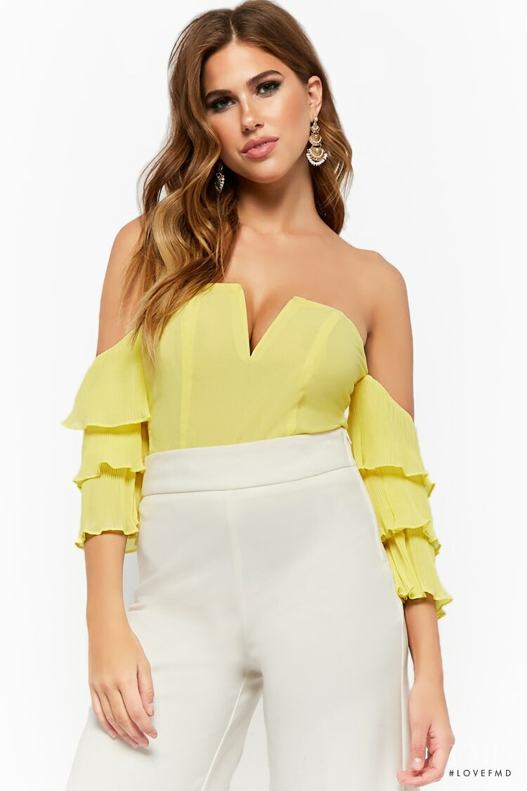 Kara Del Toro featured in  the Forever 21 catalogue for Spring/Summer 2019