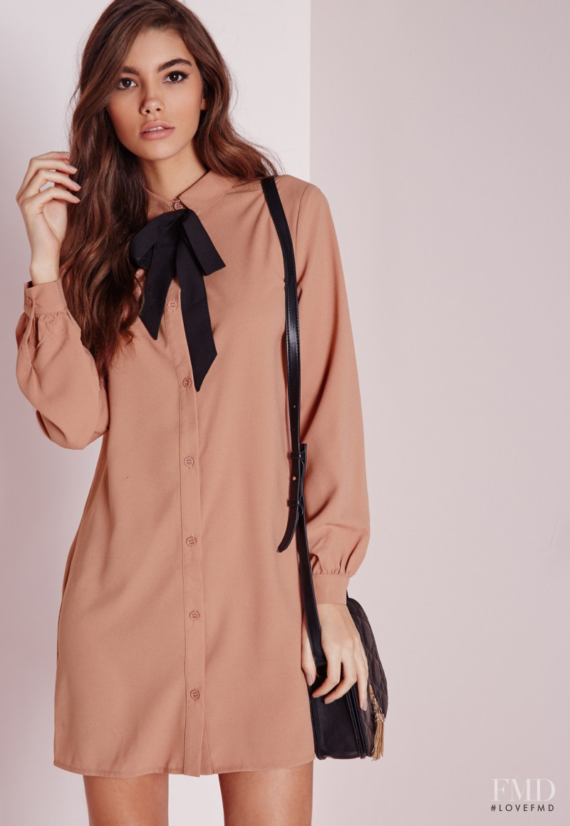 Cindy Mello featured in  the Missguided catalogue for Winter 2015