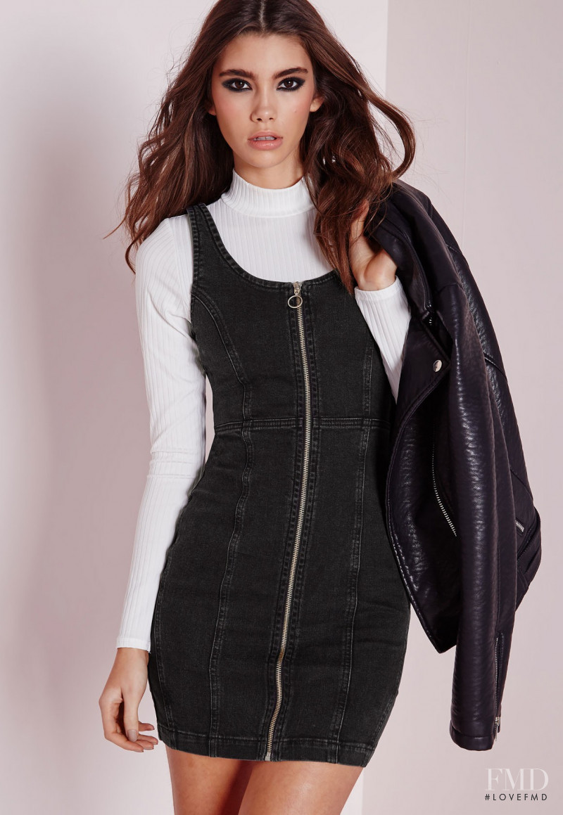 Cindy Mello featured in  the Missguided catalogue for Winter 2015