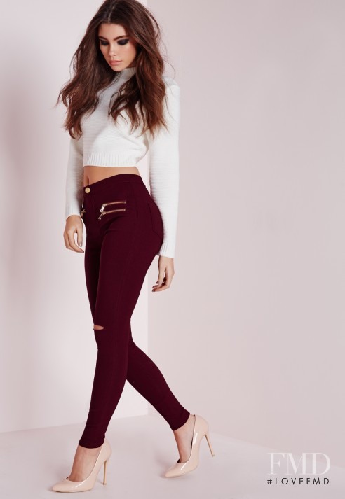 Cindy Mello featured in  the Missguided catalogue for Winter 2015