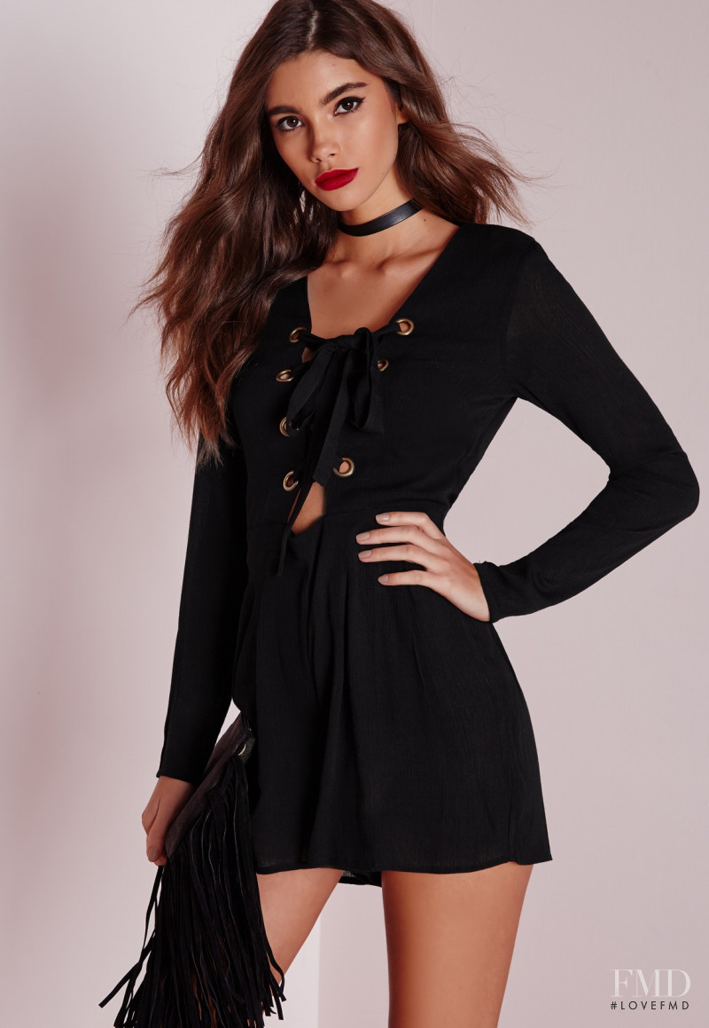 Cindy Mello featured in  the Missguided catalogue for Winter 2015