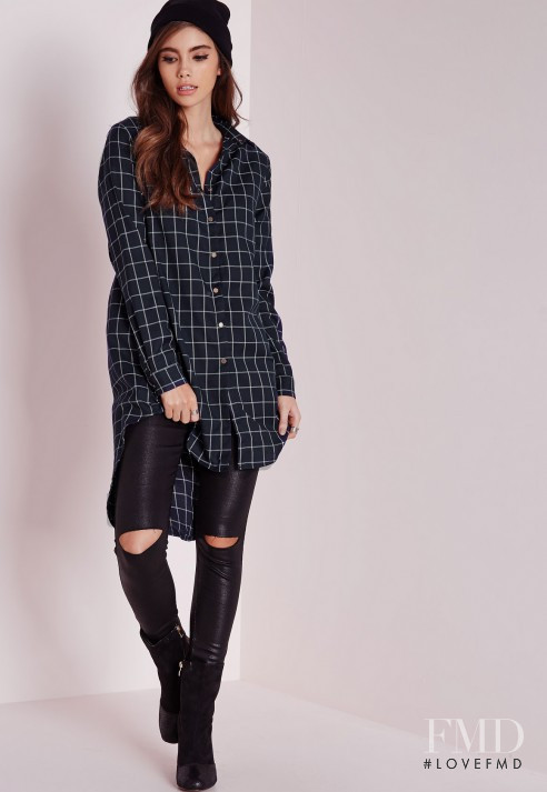 Cindy Mello featured in  the Missguided catalogue for Winter 2015