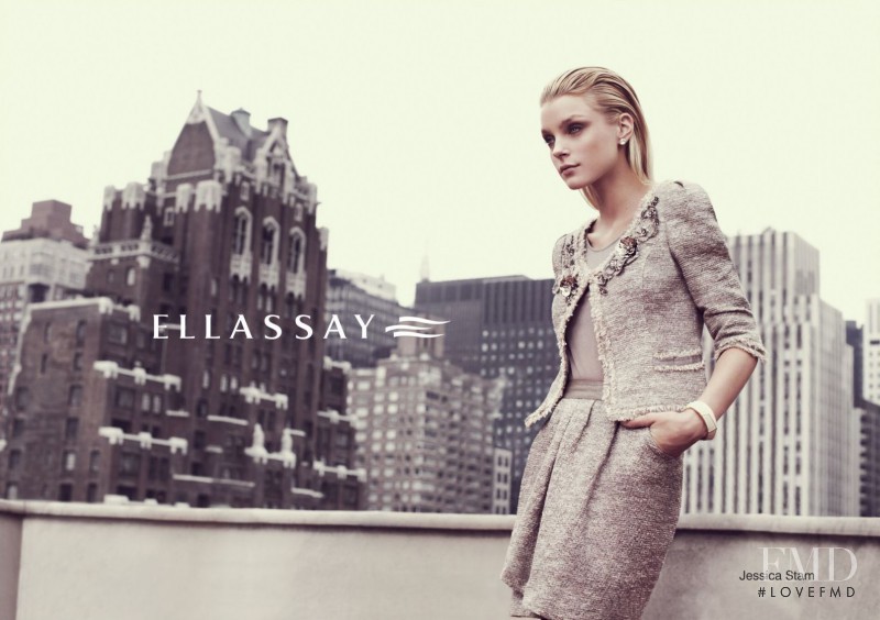 Jessica Stam featured in  the Ellassay advertisement for Spring/Summer 2011