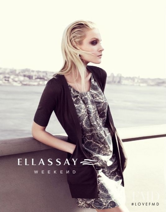 Jessica Stam featured in  the Ellassay advertisement for Spring/Summer 2011