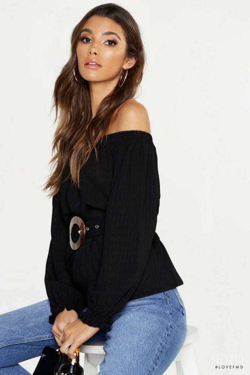 Cindy Mello featured in  the Boohoo catalogue for Spring/Summer 2019