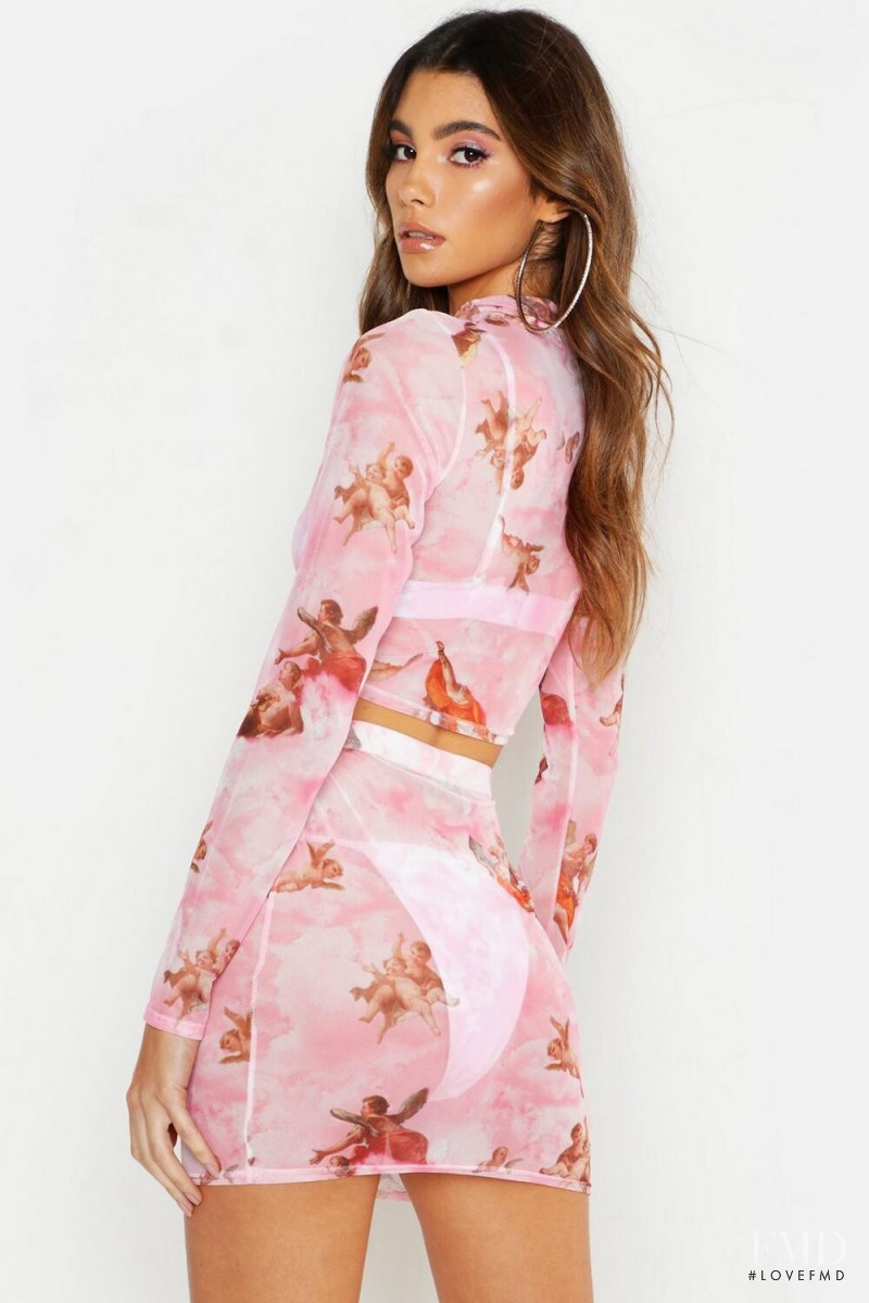 Cindy Mello featured in  the Boohoo catalogue for Spring/Summer 2019