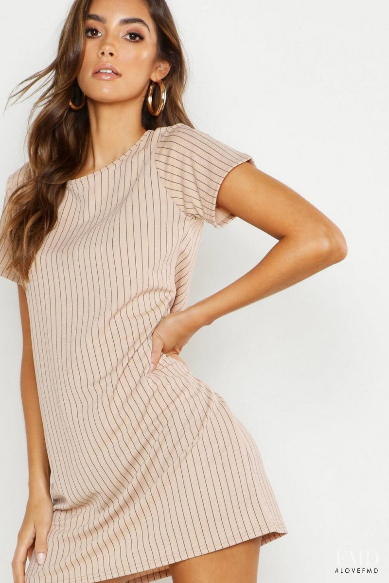 Cindy Mello featured in  the Boohoo catalogue for Spring/Summer 2019