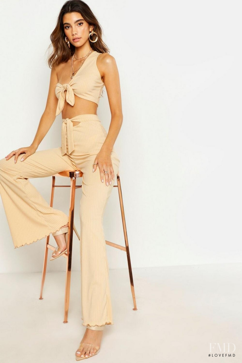 Cindy Mello featured in  the Boohoo catalogue for Spring/Summer 2019