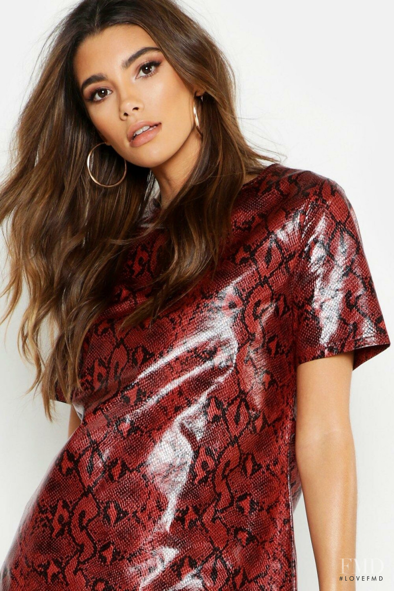 Cindy Mello featured in  the Boohoo catalogue for Spring/Summer 2019