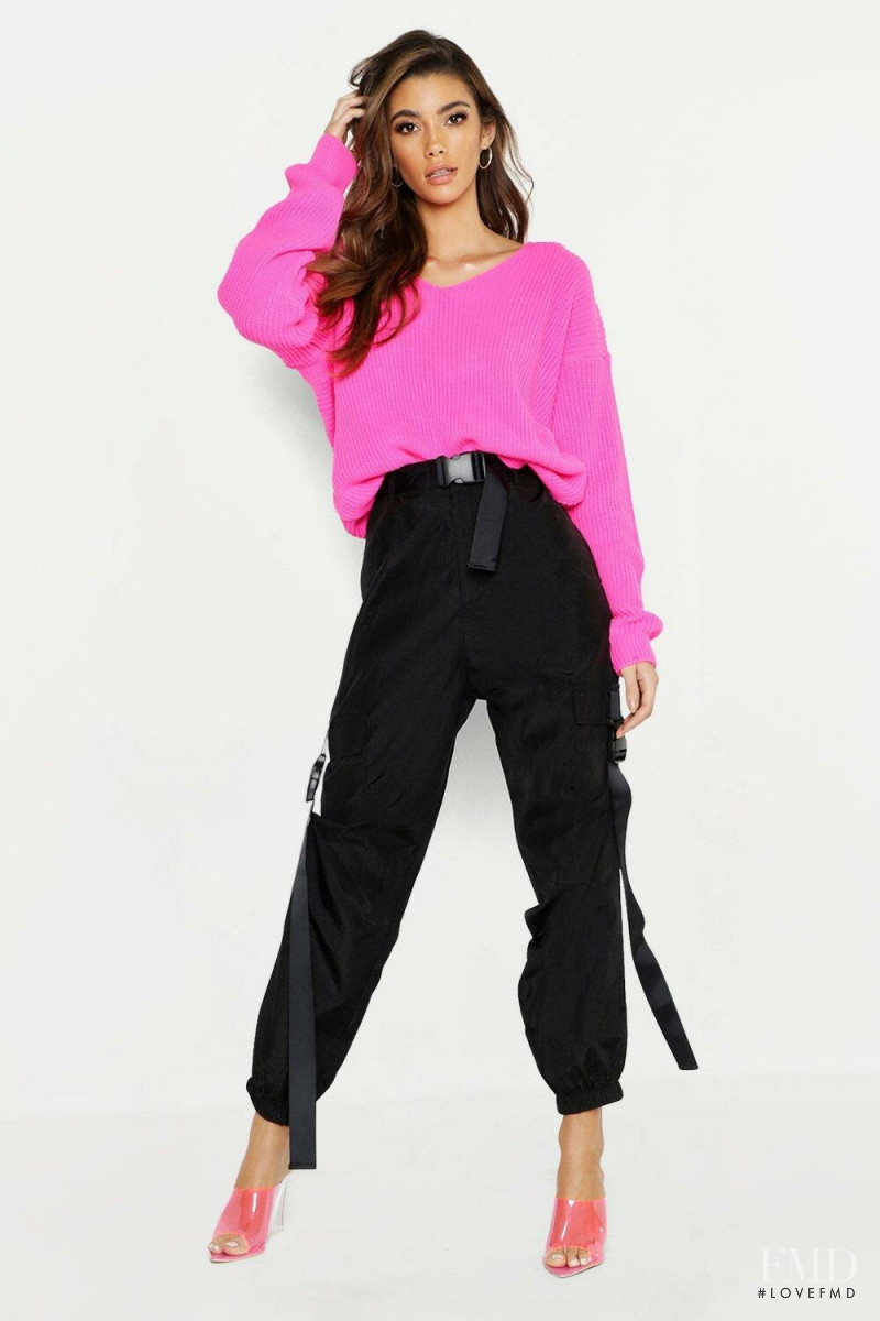 Cindy Mello featured in  the Boohoo catalogue for Spring/Summer 2019