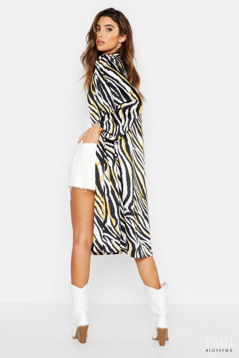 Cindy Mello featured in  the Boohoo catalogue for Spring/Summer 2019