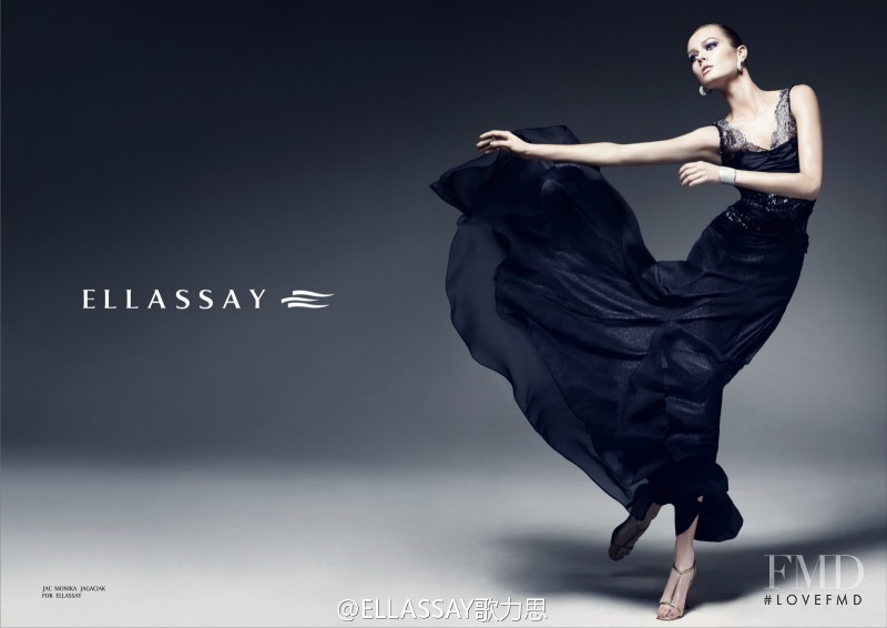 Monika Jagaciak featured in  the Ellassay advertisement for Spring/Summer 2012