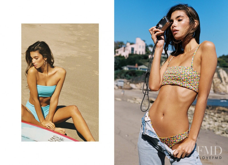 Cindy Mello featured in  the Frankies Bikinis lookbook for Spring/Summer 2019