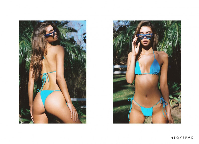 Cindy Mello featured in  the Frankies Bikinis lookbook for Spring/Summer 2019