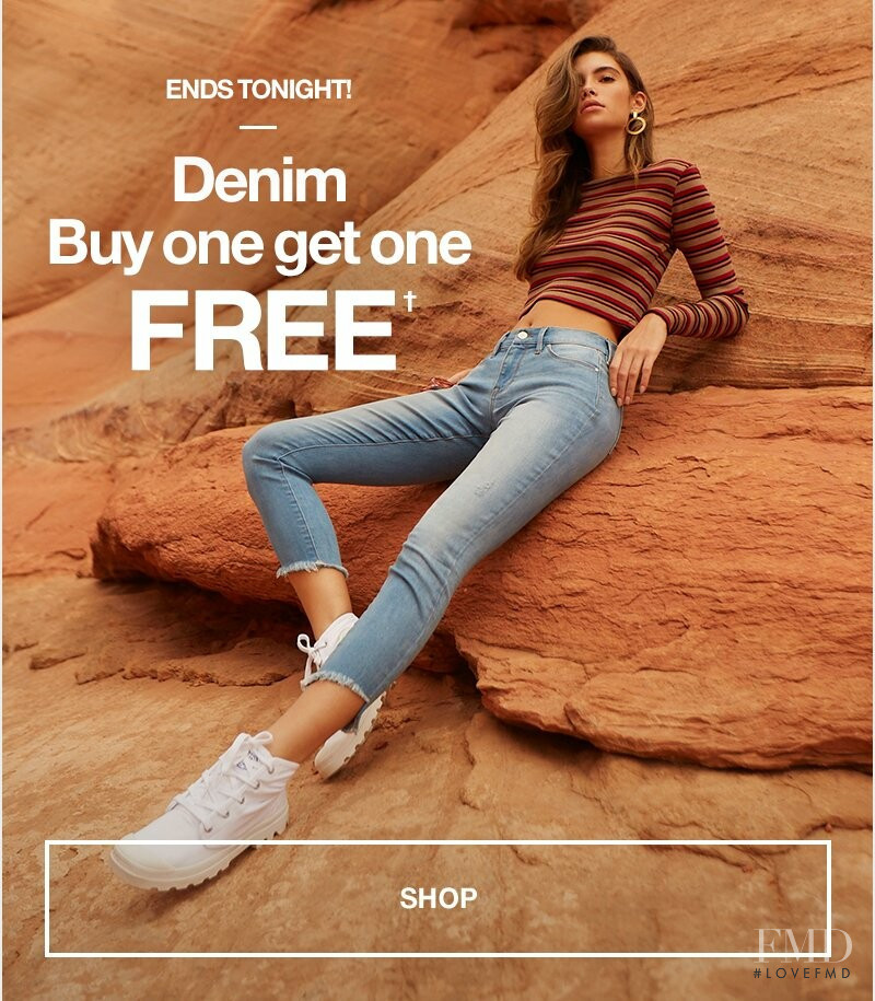 Cindy Mello featured in  the PacSun advertisement for Autumn/Winter 2018