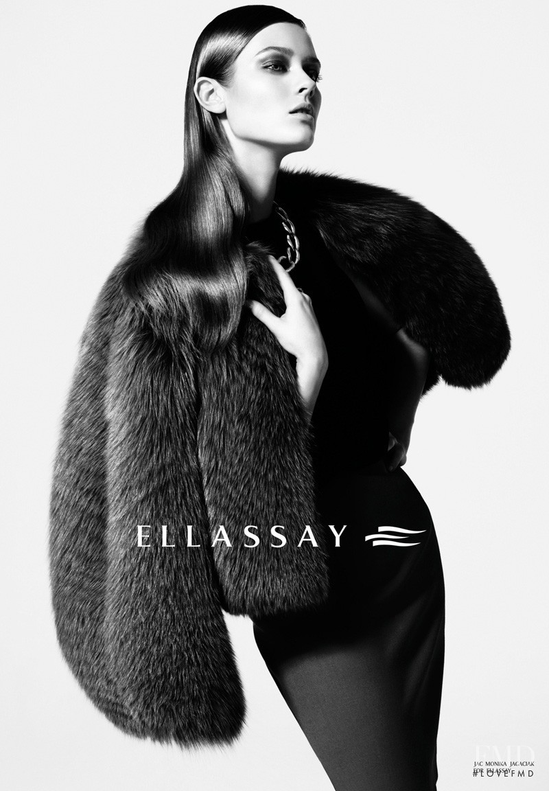 Monika Jagaciak featured in  the Ellassay advertisement for Autumn/Winter 2012