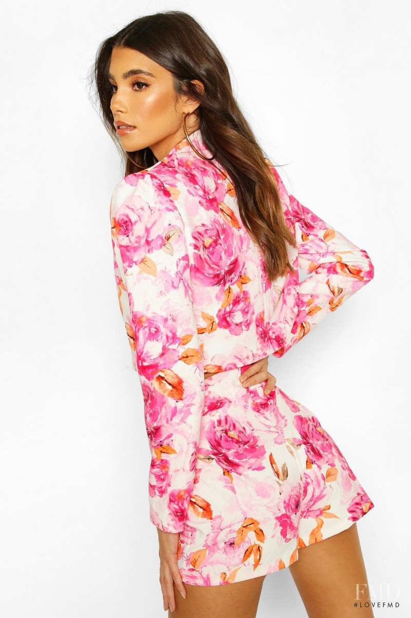 Cindy Mello featured in  the Boohoo catalogue for Spring/Summer 2020