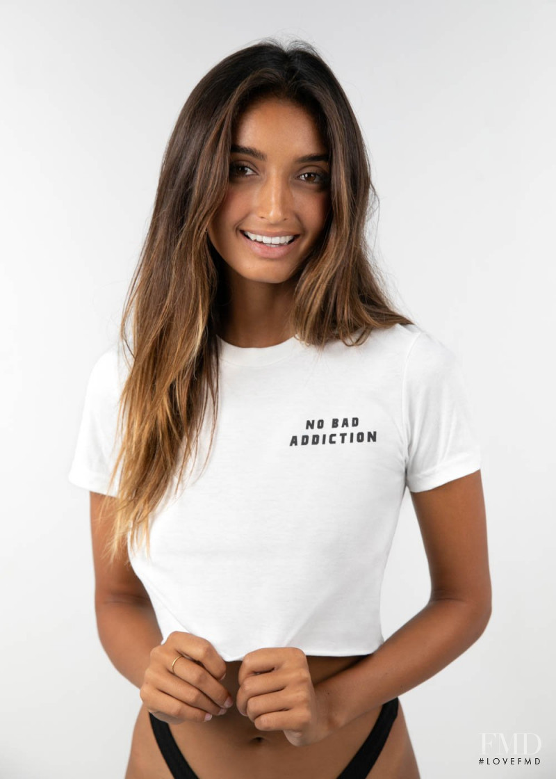 Nathalya Cabral featured in  the No Bad Addiction Swim catalogue for Spring/Summer 2020