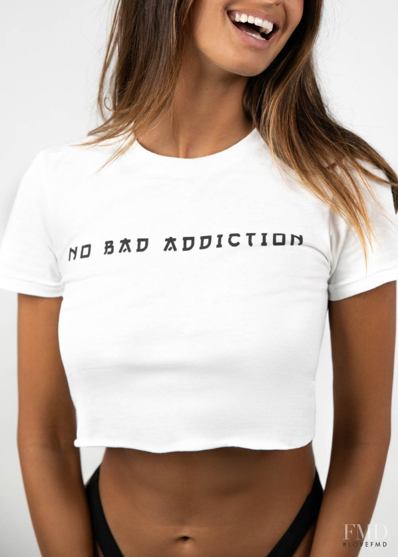 Nathalya Cabral featured in  the No Bad Addiction Swim catalogue for Spring/Summer 2020