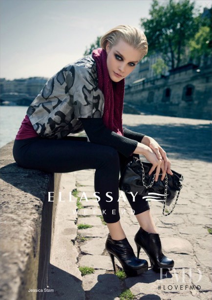 Jessica Stam featured in  the Ellassay advertisement for Autumn/Winter 2011