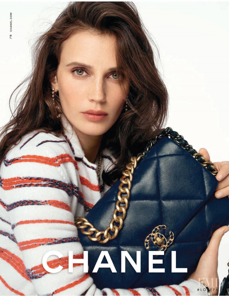 Margaret Qualley featured in  the Chanel advertisement for Pre-Fall 2020