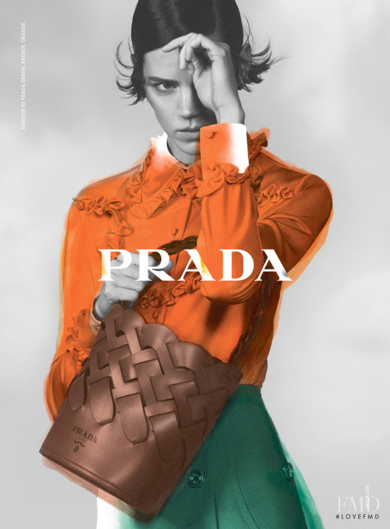 Freja Beha Erichsen featured in  the Prada advertisement for Pre-Fall 2020