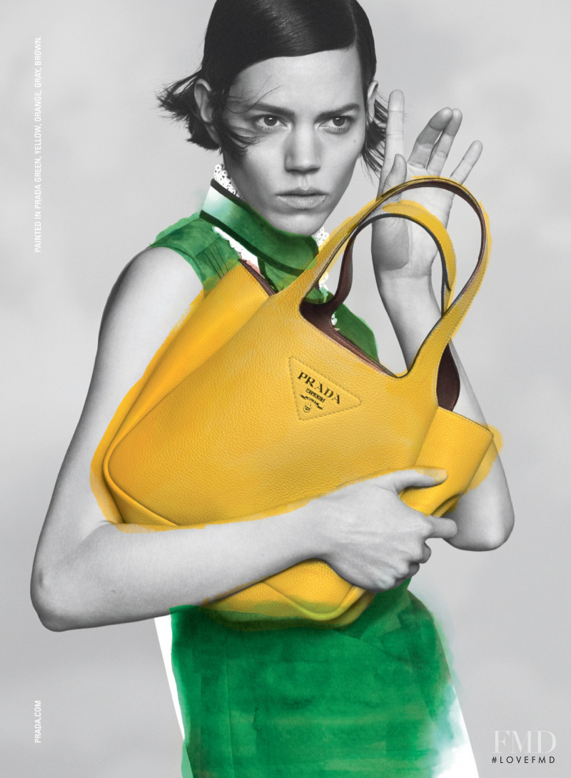 Freja Beha Erichsen featured in  the Prada advertisement for Pre-Fall 2020