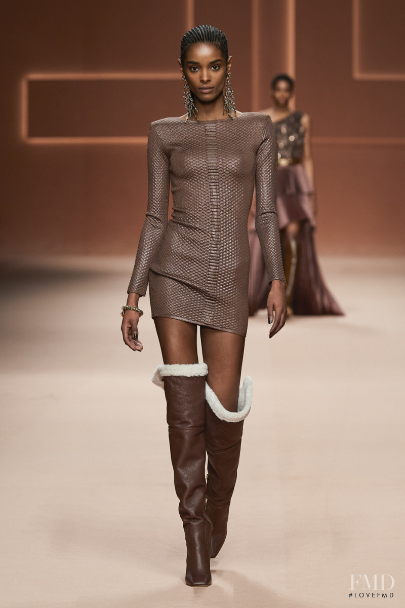 Malika Louback featured in  the Elisabetta Franchi fashion show for Autumn/Winter 2020