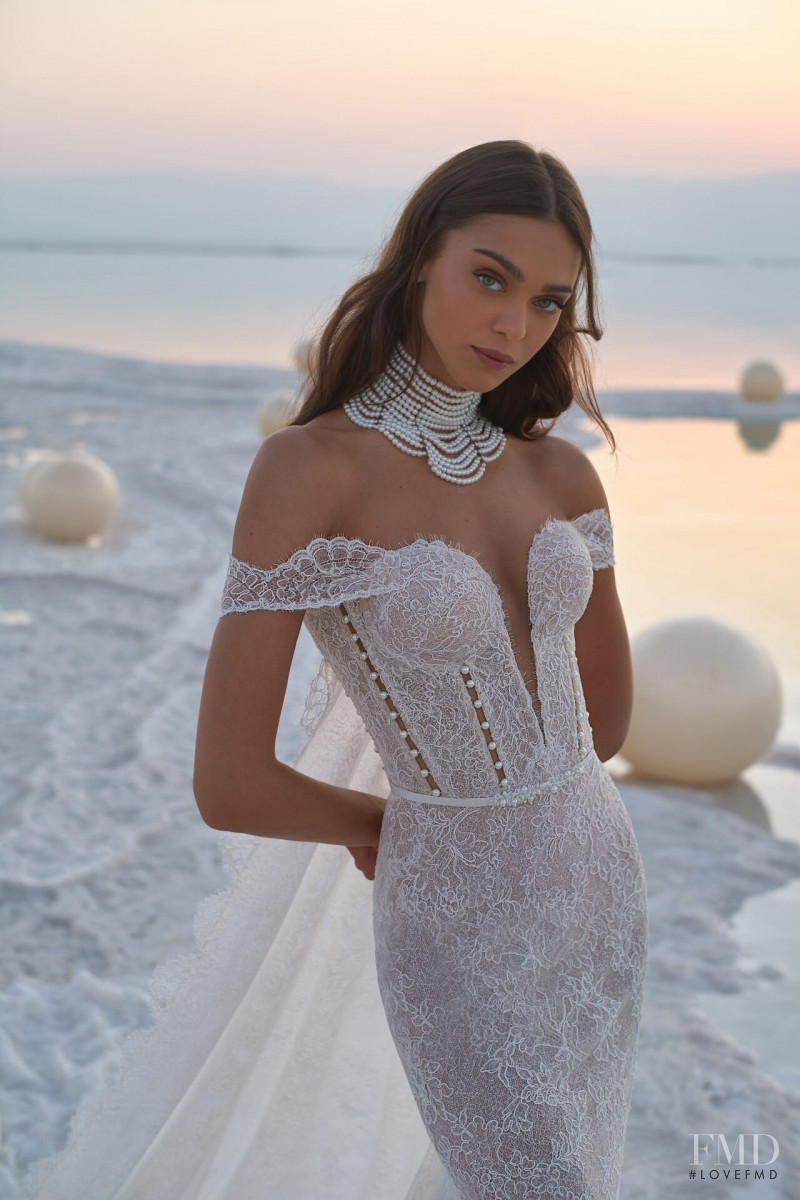 Zhenya Katava featured in  the Lee Petra Grebenau Fields of Pearls lookbook for Spring/Summer 2020