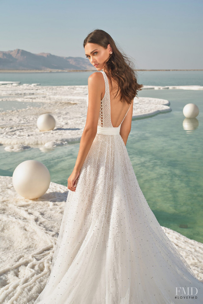 Zhenya Katava featured in  the Lee Petra Grebenau Fields of Pearls lookbook for Spring/Summer 2020