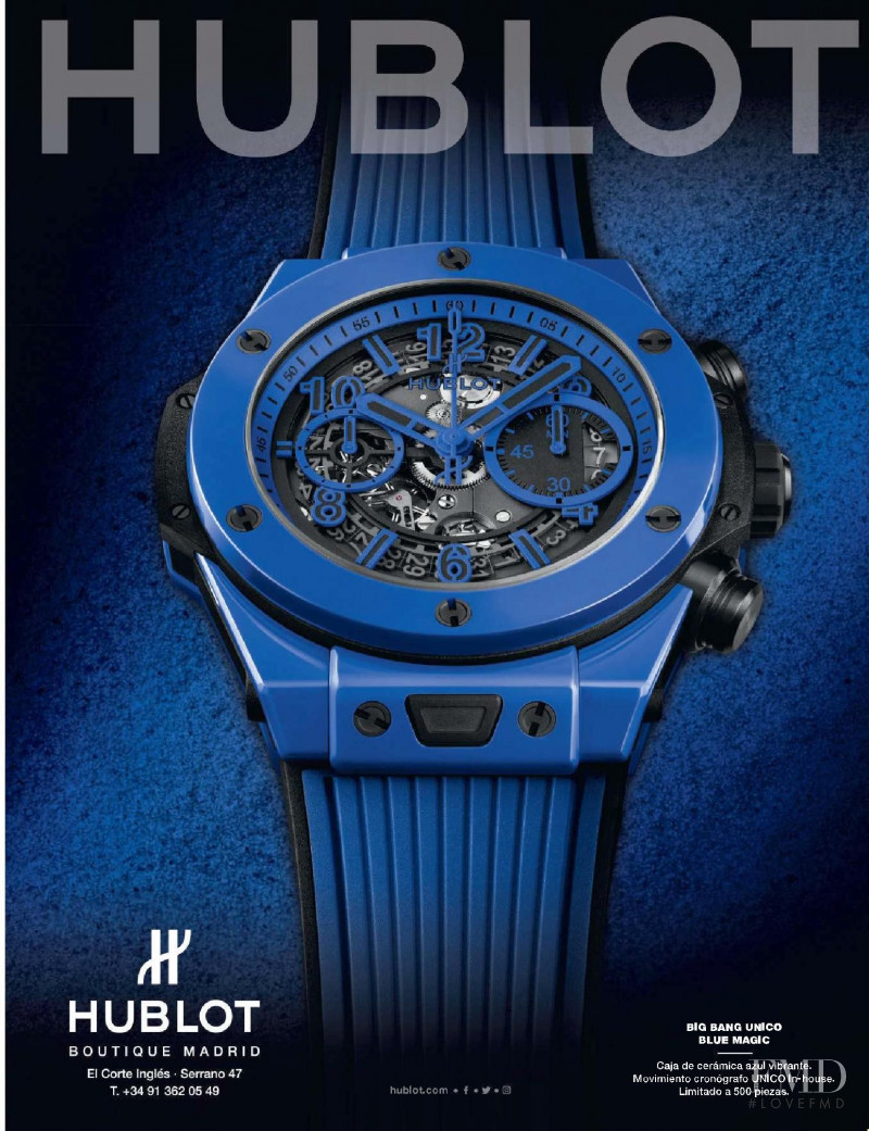 Hublot advertisement for Spring/Summer 2020