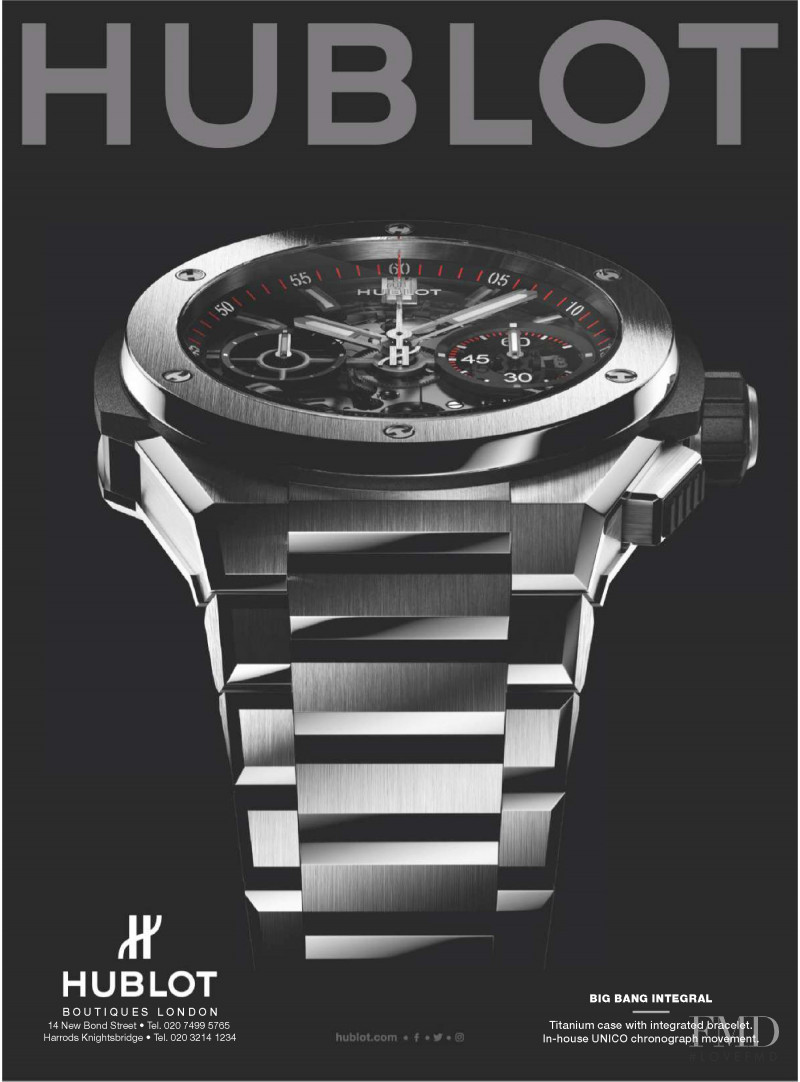 Hublot advertisement for Spring/Summer 2020