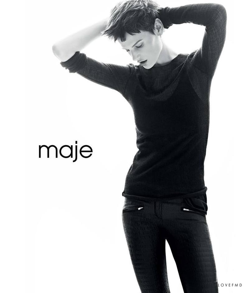 Saskia de Brauw featured in  the Maje advertisement for Autumn/Winter 2013