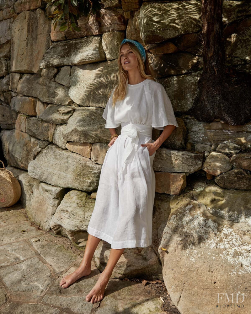 Caroline Lowe featured in  the Luxe de Valentina lookbook for Resort 2019