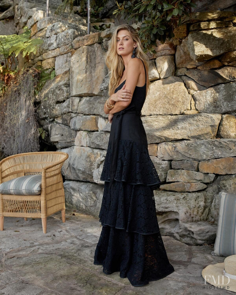 Caroline Lowe featured in  the Luxe de Valentina lookbook for Resort 2019