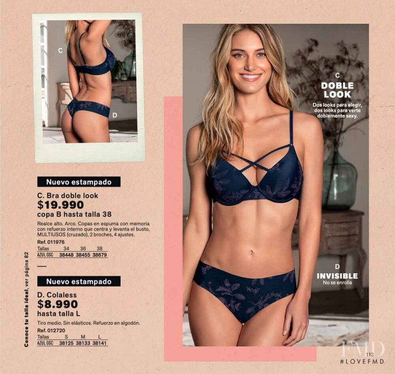 Caroline Lowe featured in  the Leonisa catalogue for Autumn/Winter 2019