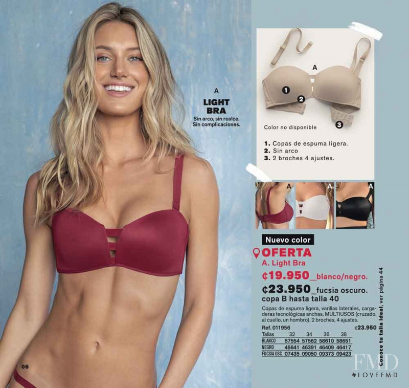 Caroline Lowe featured in  the Leonisa catalogue for Autumn/Winter 2019